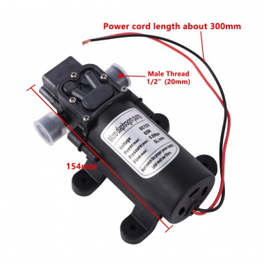 Micro Diaphragm Pump DC12V 60W 5L/min Electric Water Pump